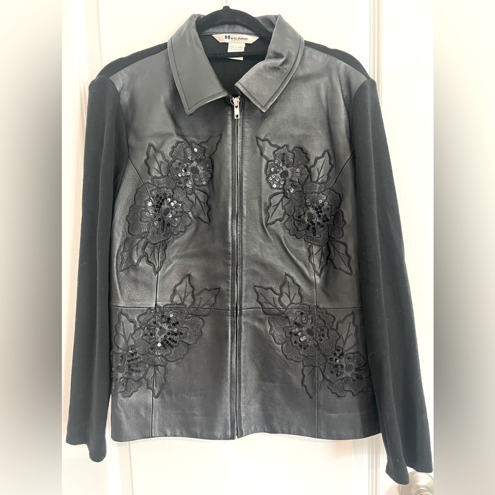 Nygard collection women’s leather jacket sz xl